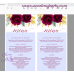 Burgundy gold menu cards printable template,(149)